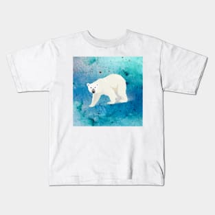 Polar bear (bg) Kids T-Shirt